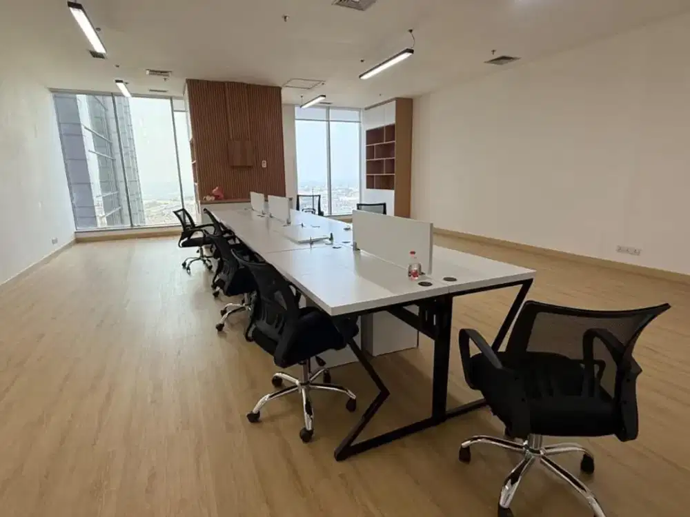 Disewakan Office Gold Coast Sea View PIK, 190m², Semi Furnished, Rp 260 Ribu/m² (Excl. Pajak)