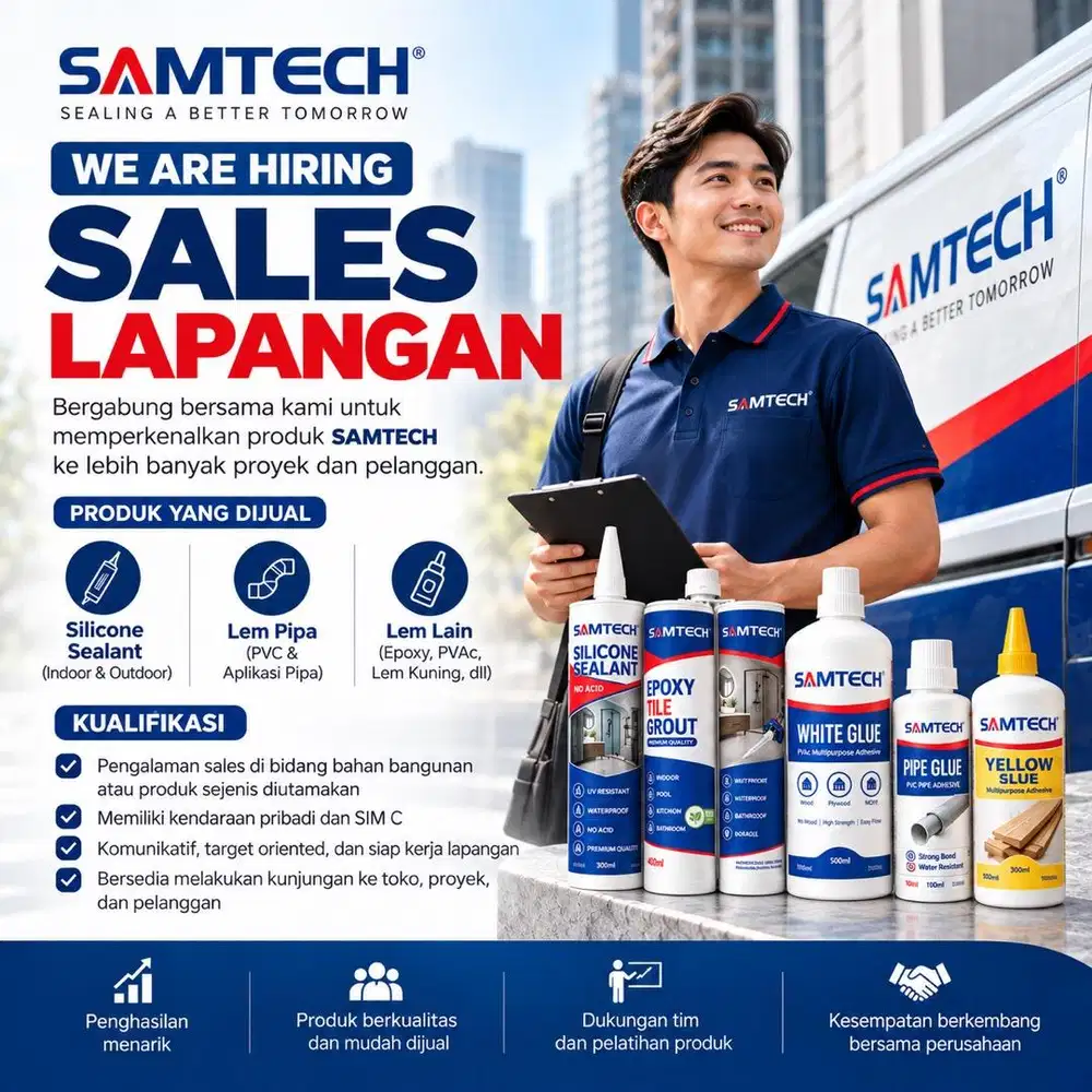 DICARI SALES LAPANGAN LEM SILIKON SEALANT EPOXY LEM PIPA