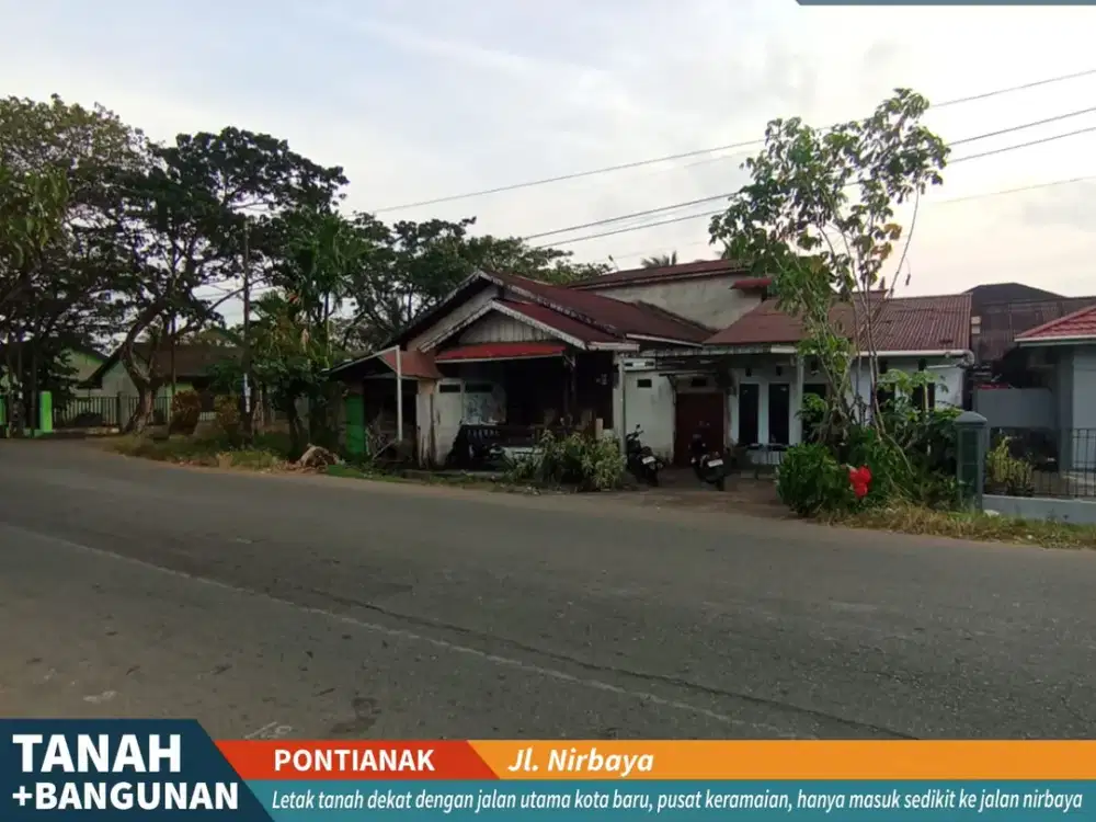 Tanah Bangunan 2 Milyar ukuran 322 m2 Jl. Nirbaya Kotabaru Pontianak