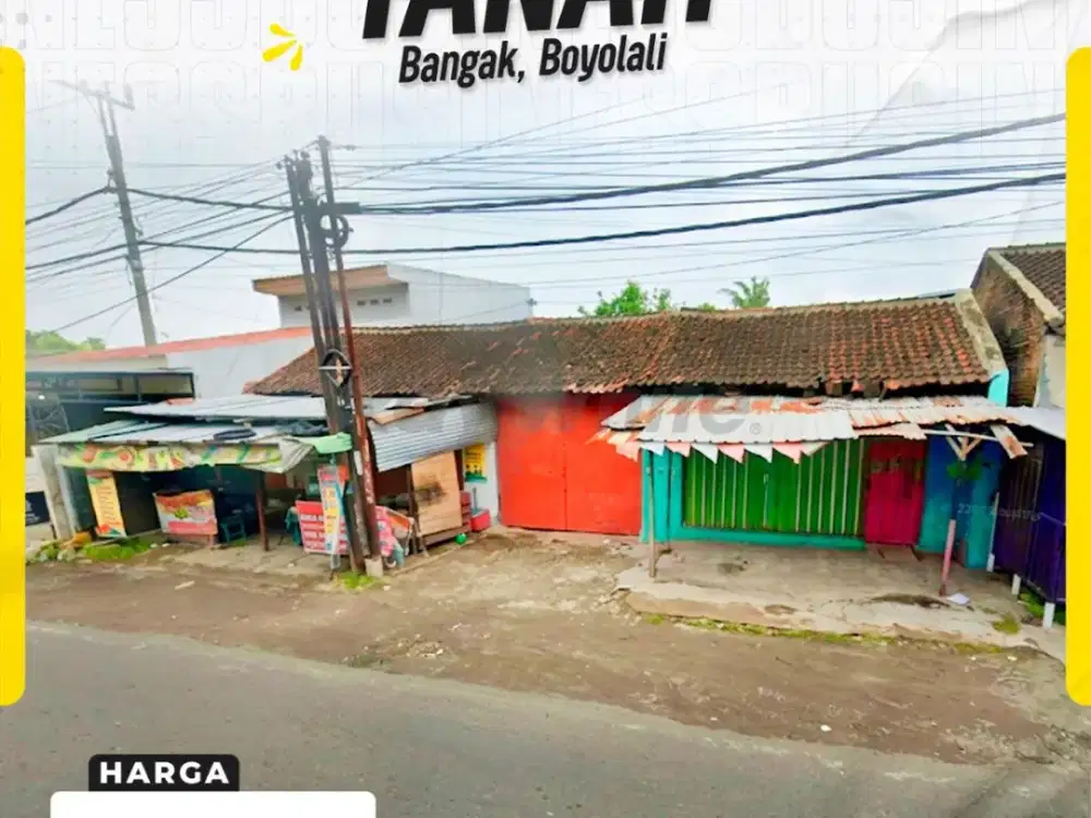 Dijual Tanah Strategis di Bangak, Boyolali