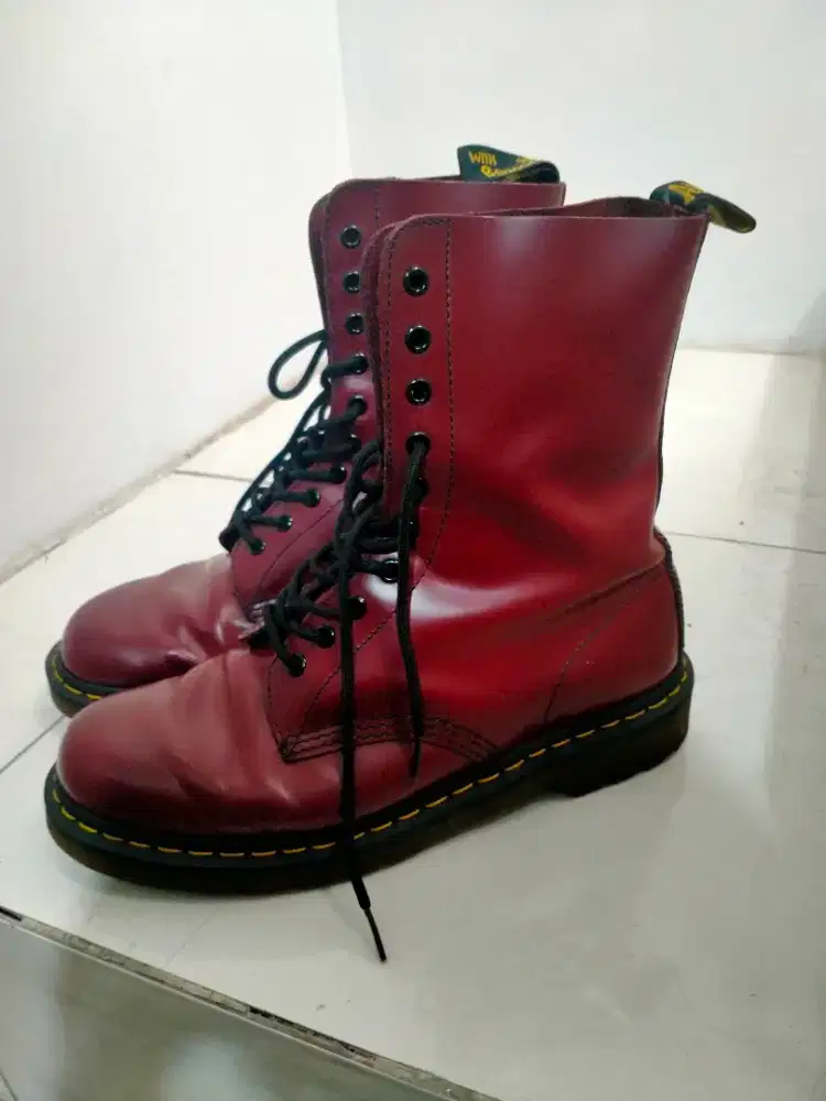 Docmart doctor marteens 1490 deep cherry red rouge 10 hole