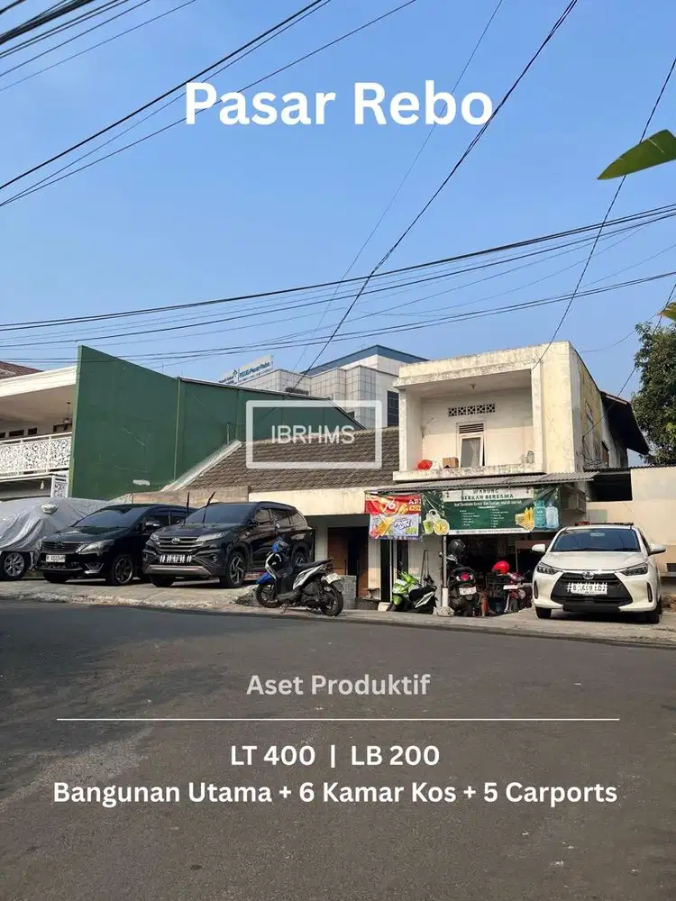 Hunian + Kost2an + Lahan Parkir, Dekat RSUD Pasar Rebo