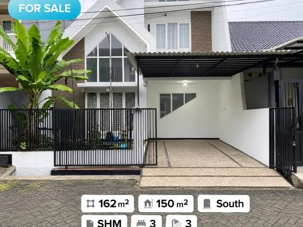 Rumah Manyar Jaya Hadap Utara Row 2,5 Mobil