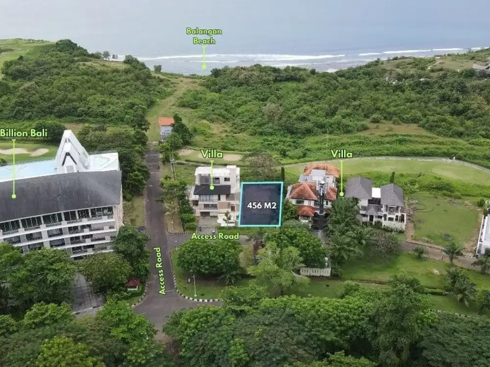 Premium Plot of 456 sqm for Sale Between Hole 16 & 17 of New Kuta Golf, Pecatu