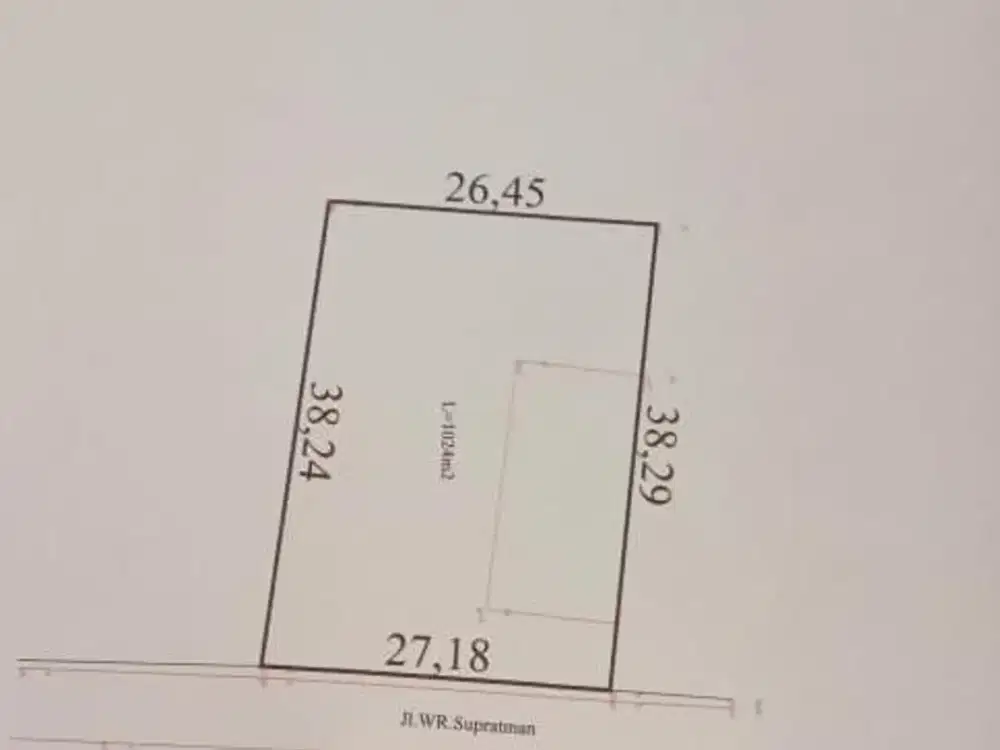 Tanah Luas 1.000 m2 di Jalan WR Supratman / Bintaro - Jakarta