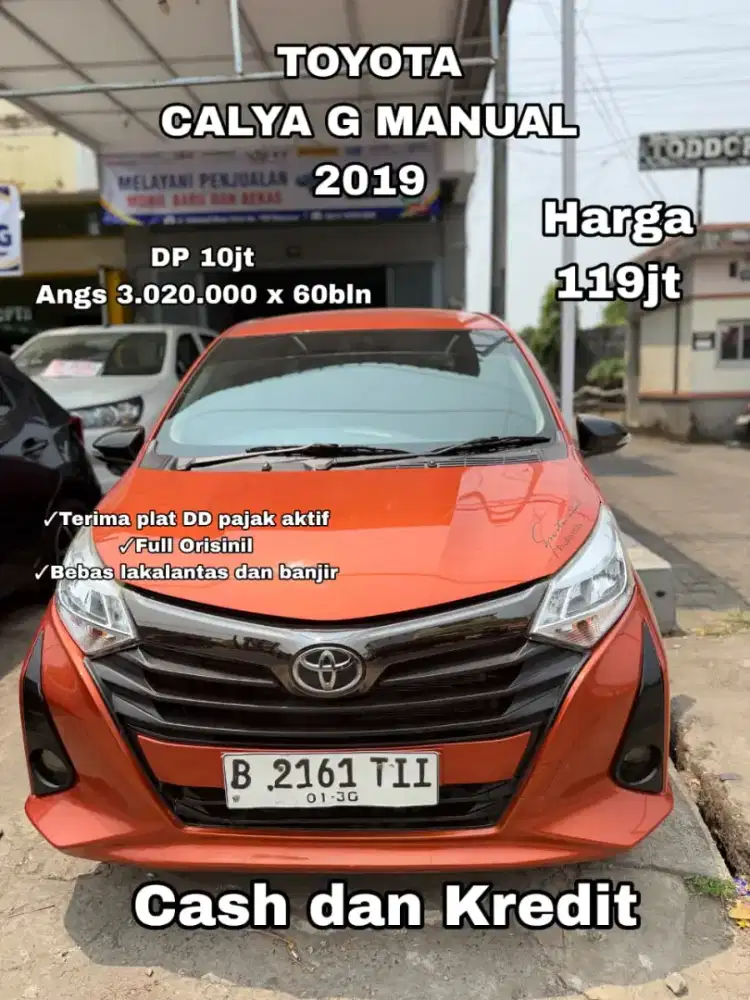 Terima plat DD !!! Calya G Manual 2019 warna orange metalik