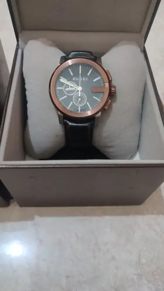 Jam Tangan Pria Gucci G-Chrono Chronograph YA101202 Original - Second