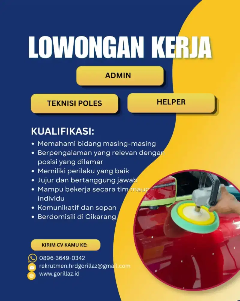 Karyawan autodetailing