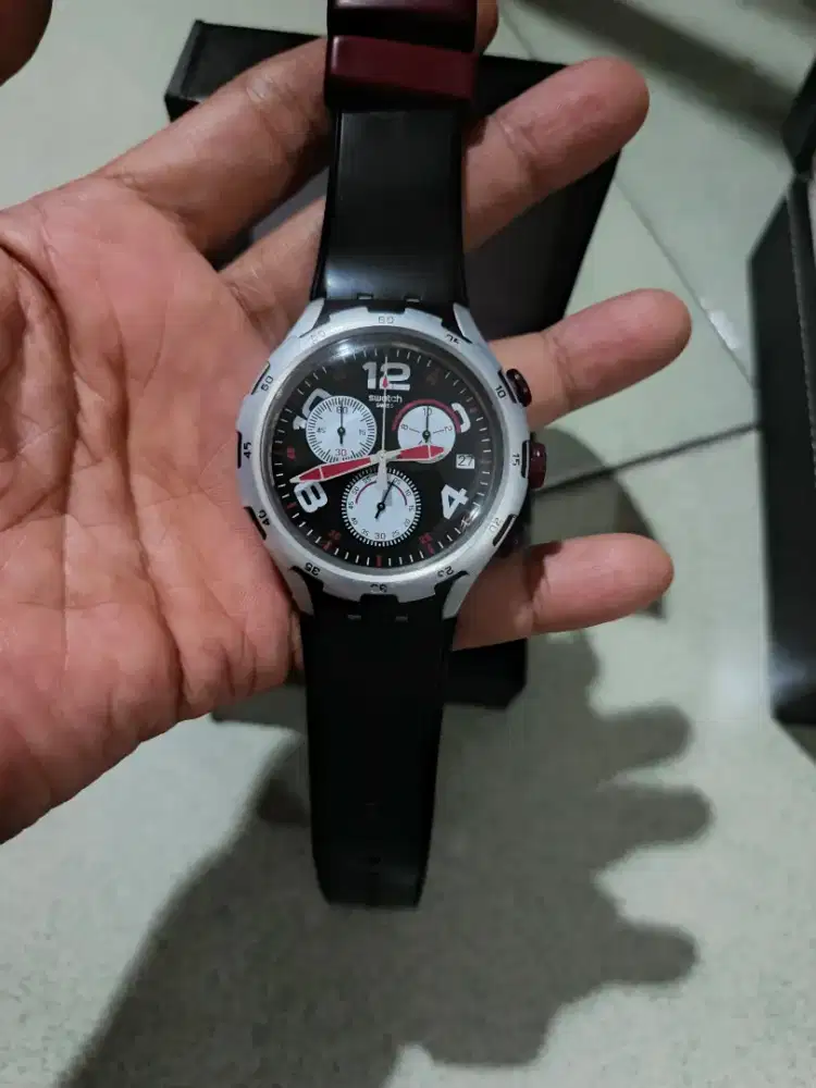 Jam swatch Chronograf original muluss