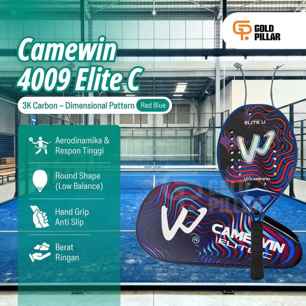 Camewin 4009 Padel Racket - Raket Padel Carbon | Raket Padel Beginner