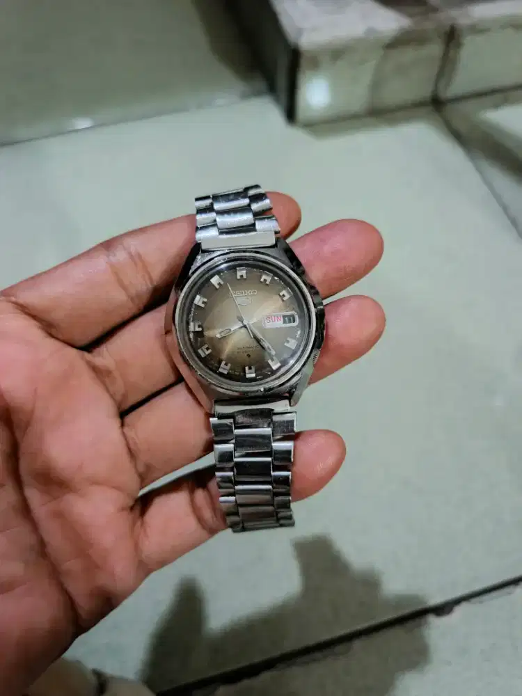 Jam tangan seiko 5 automatik 21 Jewels muluss