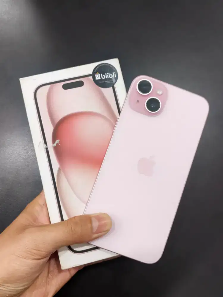 iPhone 15 256GB Pink Second Resmi iBox