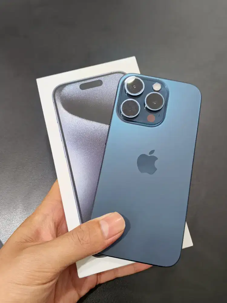 iPhone 15 Pro 128GB Blue Titanium Second Resmi iBox