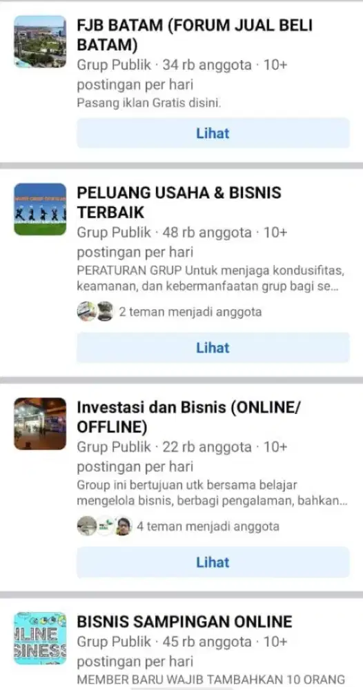 Terima posting sebar iklan ke Group WhatsApp dan FaceBook.