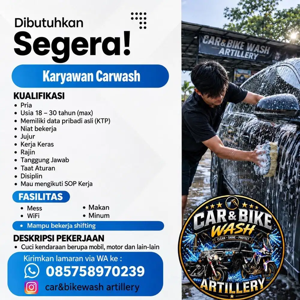 Loker crew car&bikewash