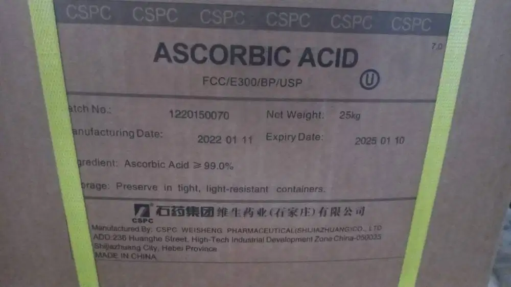 ASCORBIC ACID (VITAMIN C) EX WEISHENG, RRT