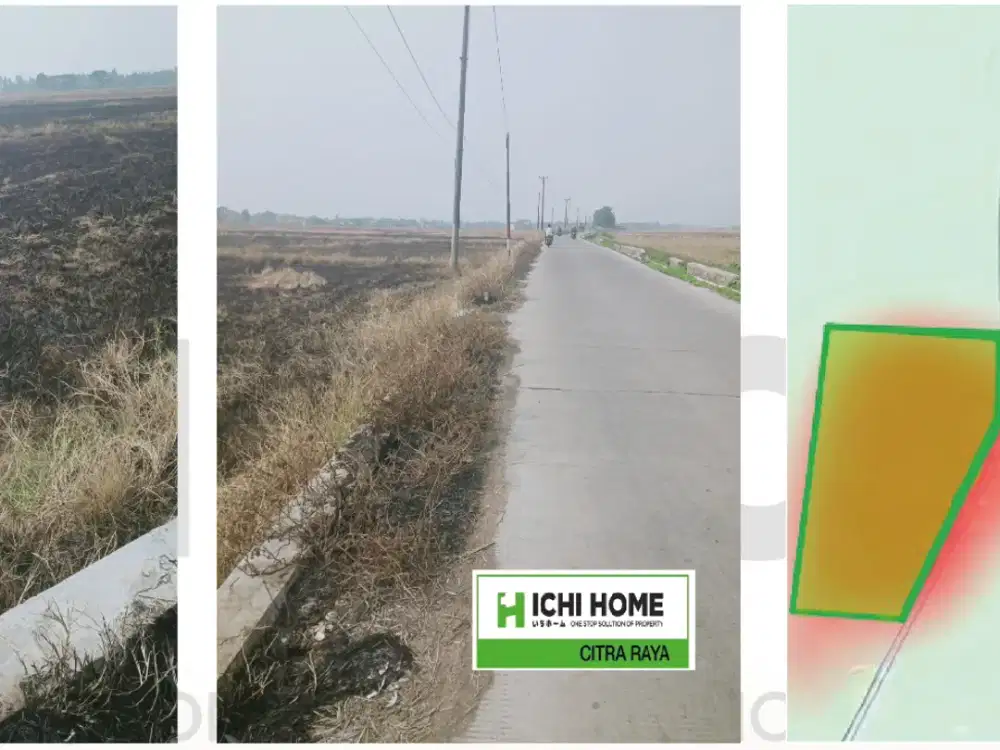 Dijual Lahan Luas Cocok Investasi Tanah Sawah Kering Sudah SHM di Kronjo Tangerang