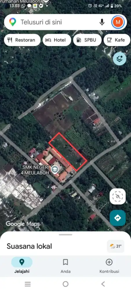 Dijual tanah strategis