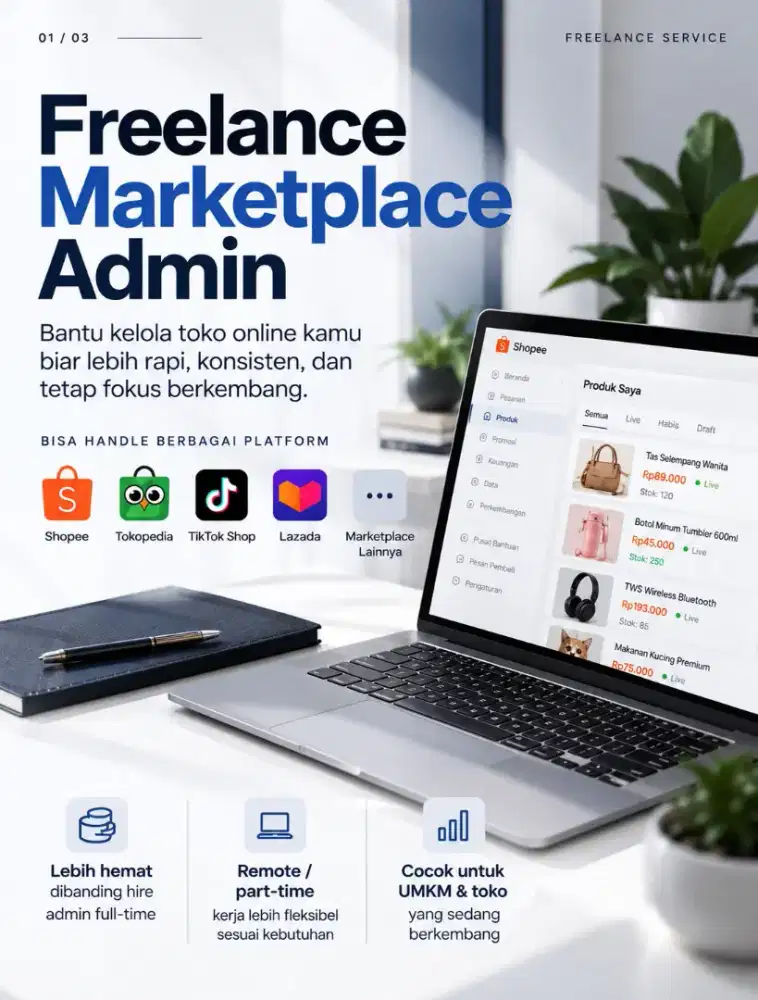 Saya Menawarkan Jasa Admin Online WFH / 500rb Per-bulan