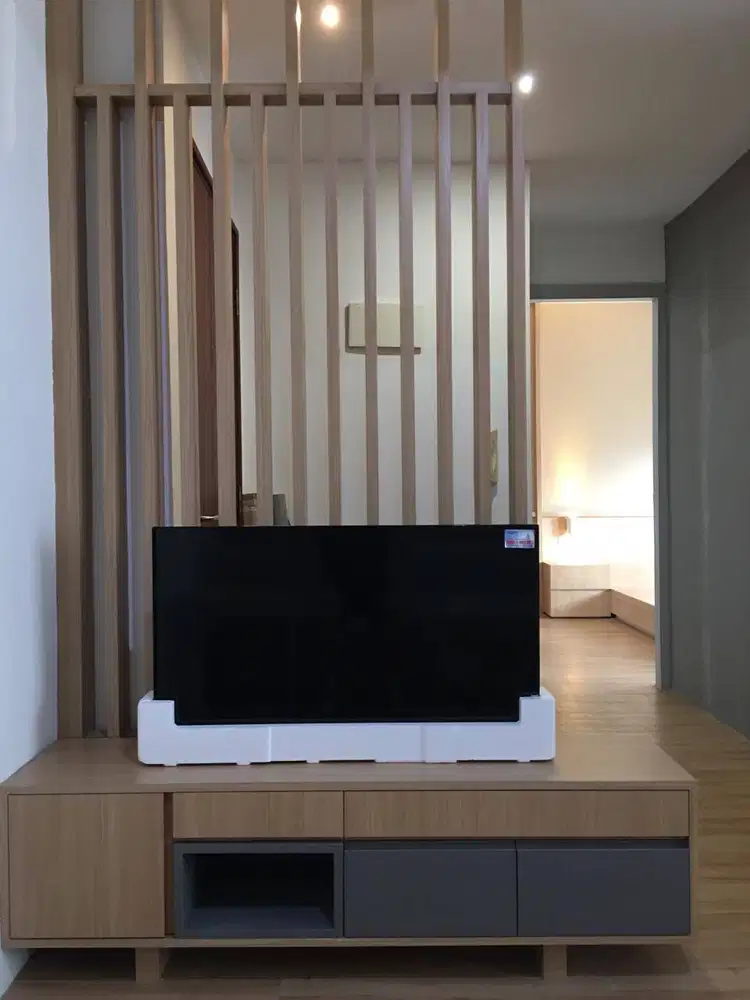 Apartemen Sudirman Park luas 2BR renov menjadi 1BR