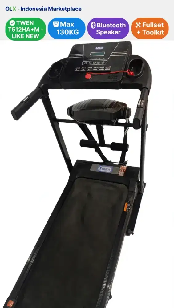 DIJUAL CEPAT TWEN T512 HA + M FULLSET LIKE NEW -Mesin Halus-Max 130 KG