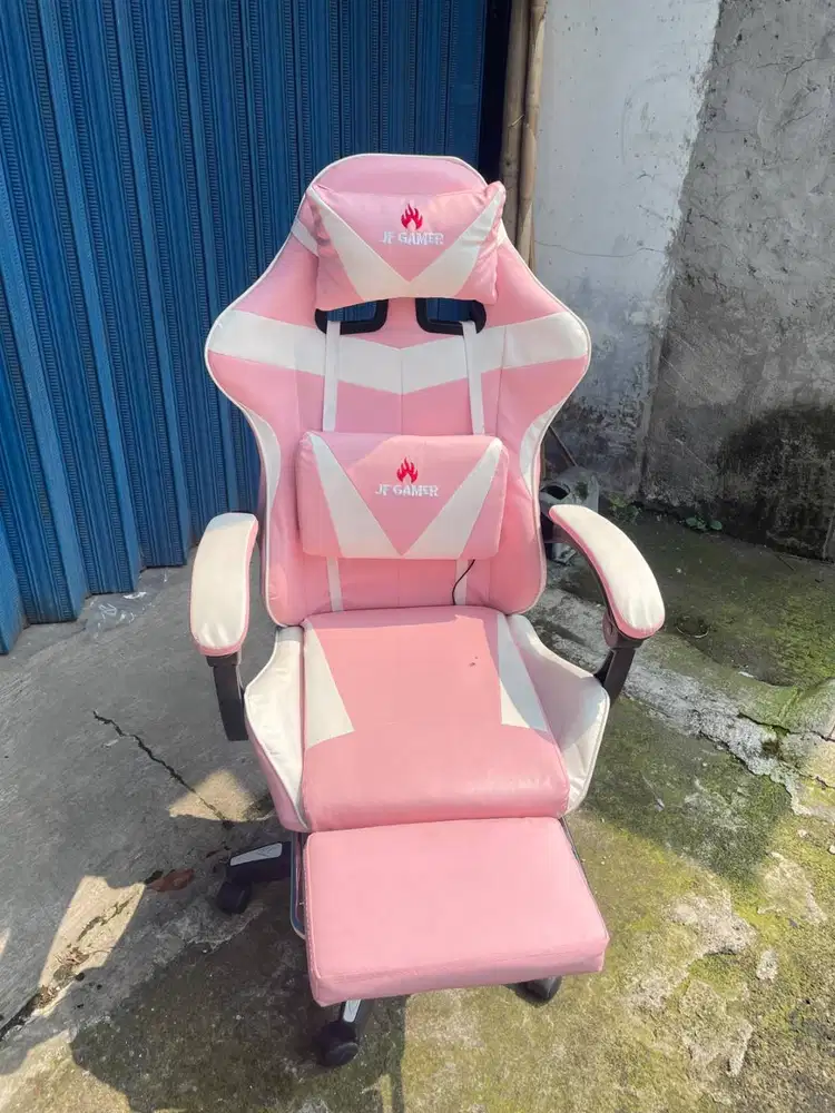 for sale kursi gaming jf gamer + pijat elektrik + sandaran kaki lipat