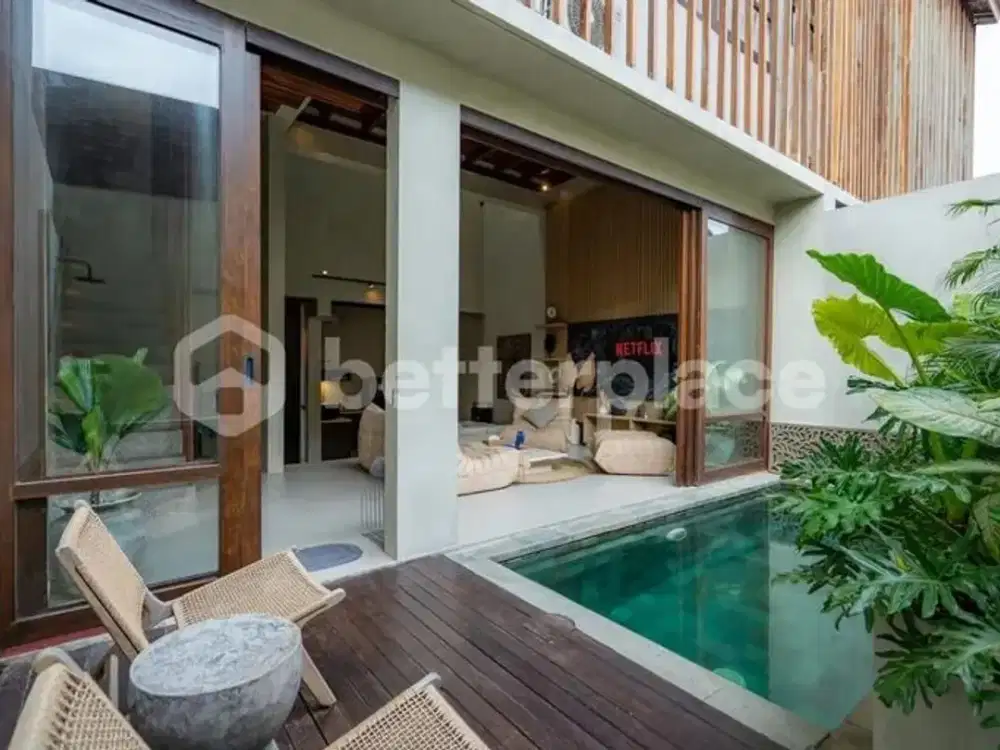 Tropical Contemporary 2 Bedroom Villa with Rooftop in Pererenan, 5 Minutes to the Beach