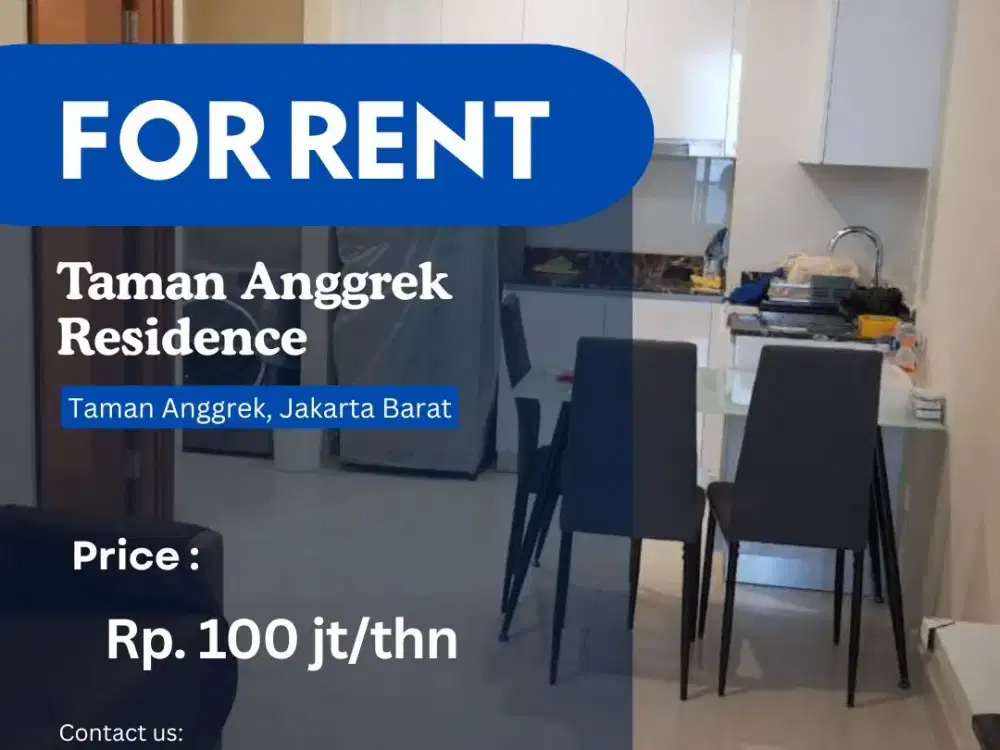 BRAND NEW Taman Anggrek Residence Unit 1+1BR Full Furnish