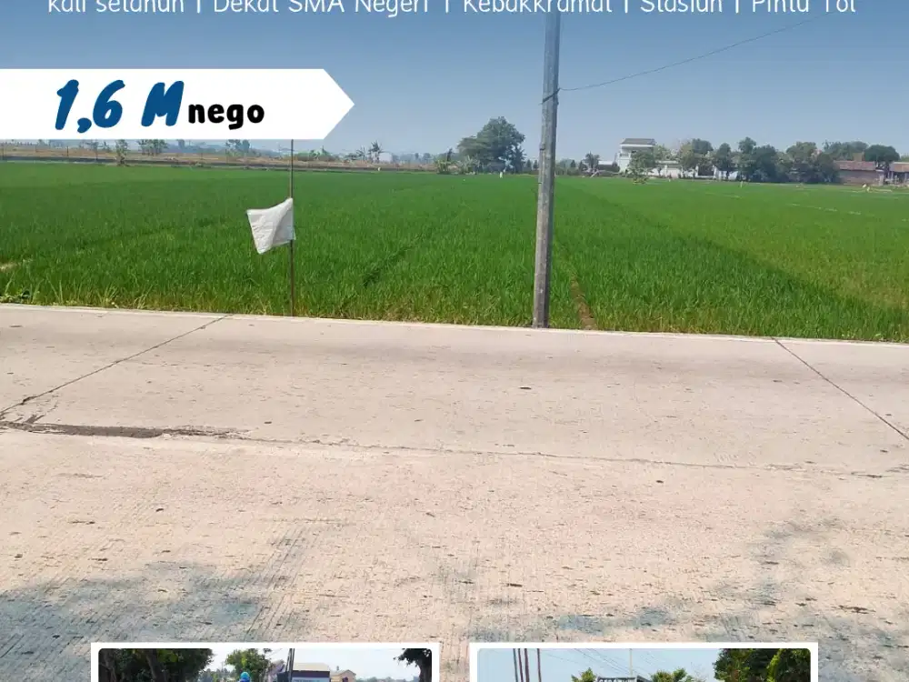 Dijual Sawah Produktif – Kebakkramat