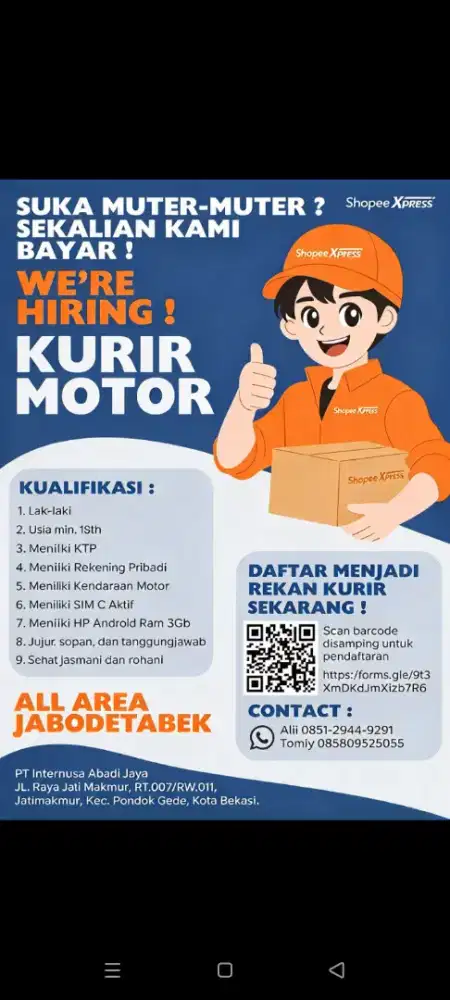Loker kurir spx