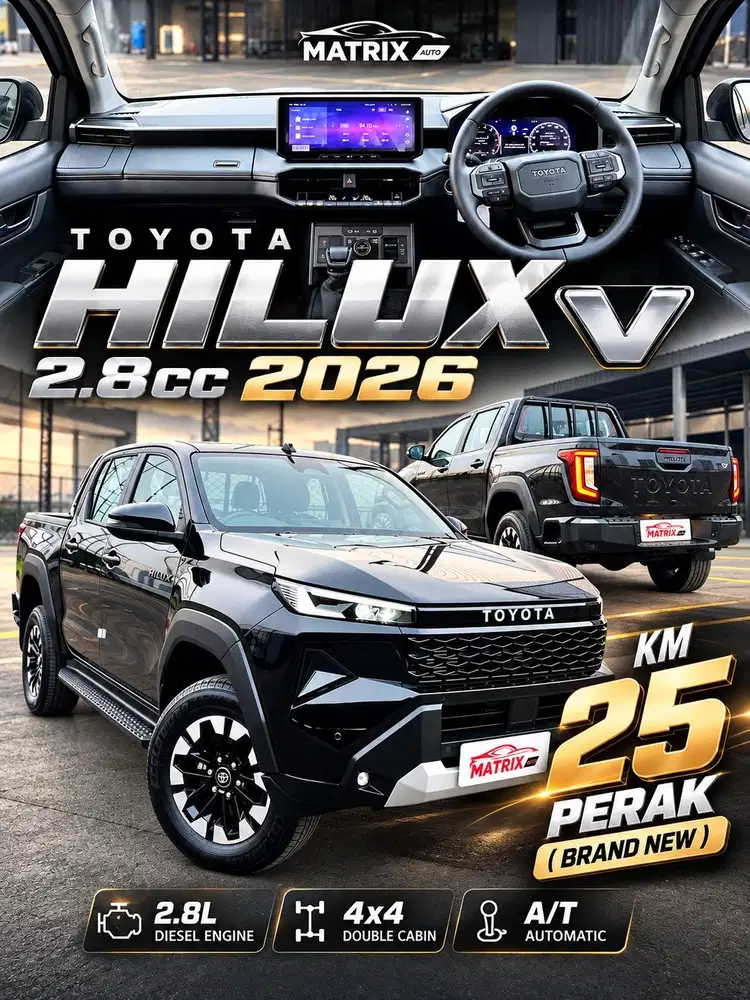 [25KM PERAK] TOYOTA HILUX V 2.8 CC! HILUX V NEW! READY STOCK