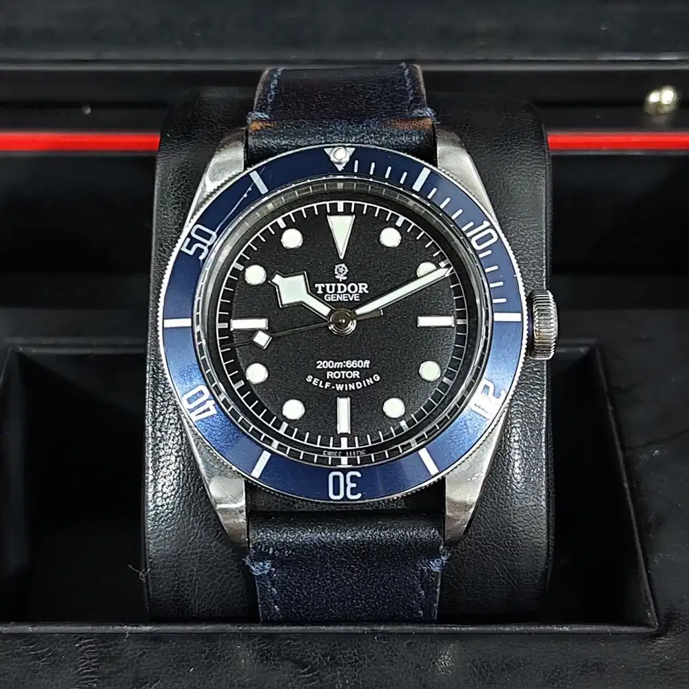 Tudor Black Bay Heritage Black Bay 79220B Smiley Dial ROSE LOGO
