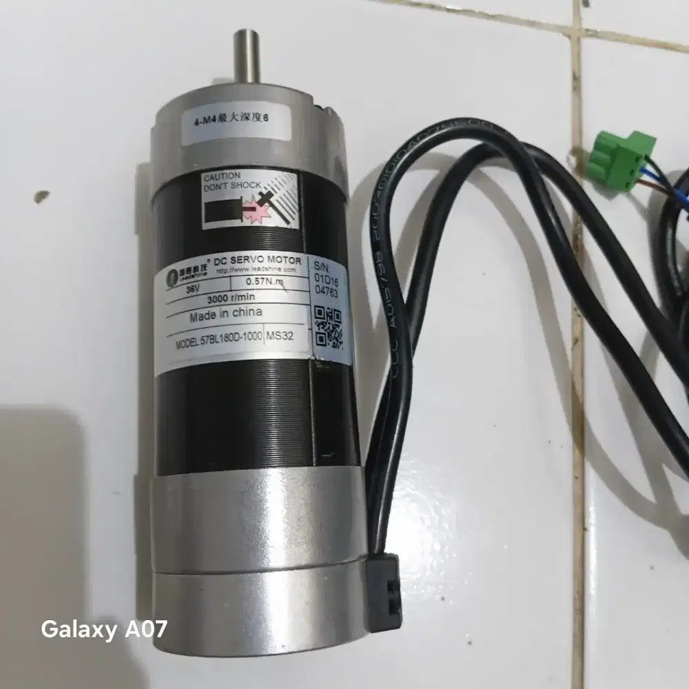 Dc servo motor, model : 57BL180D-1000 57BL180D 1000 180W Brushless