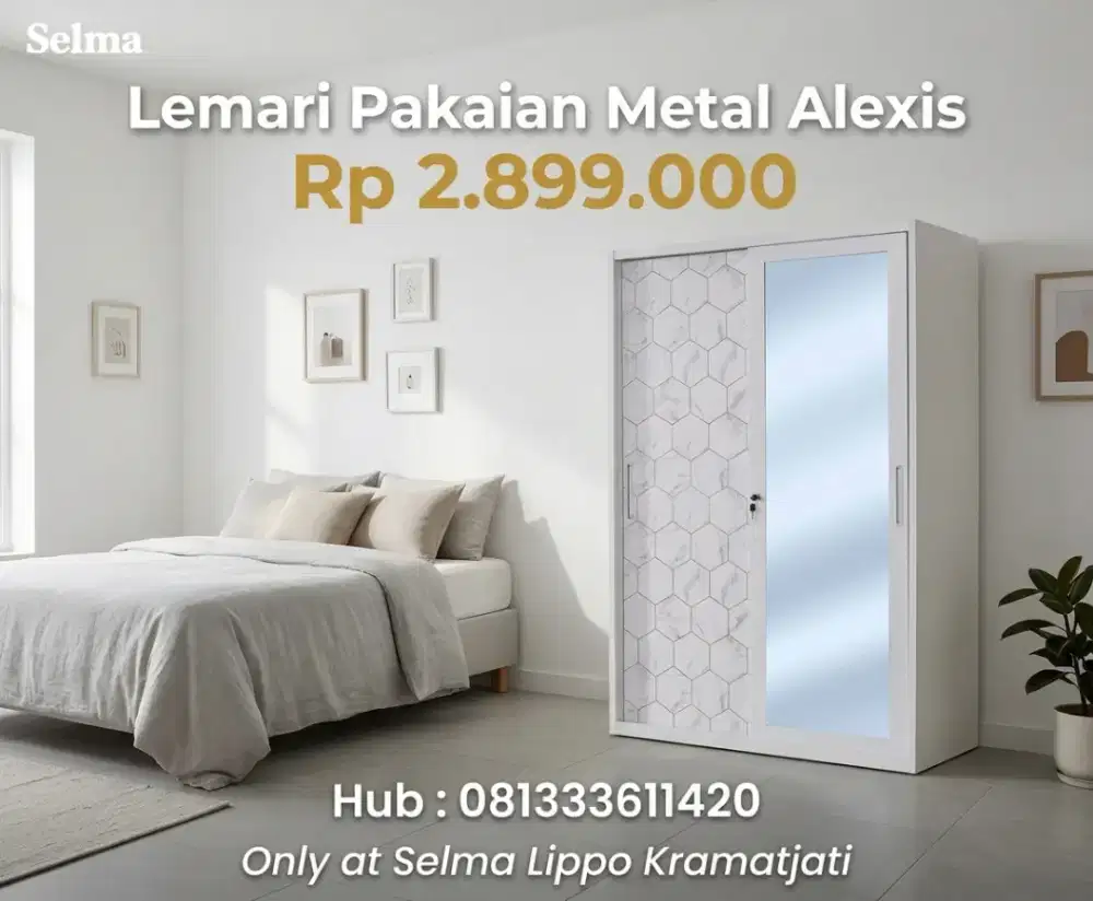 Lemari Metal Alexis 120cm