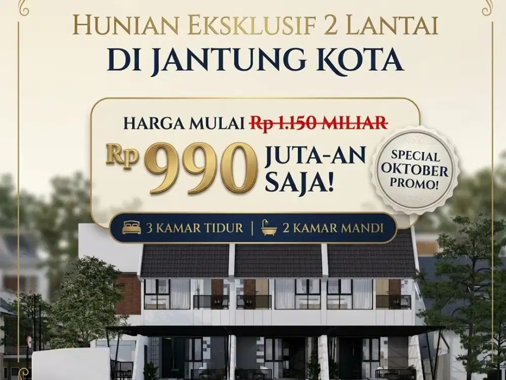Rumah 2 Lantai Bandung Udara Sejuk