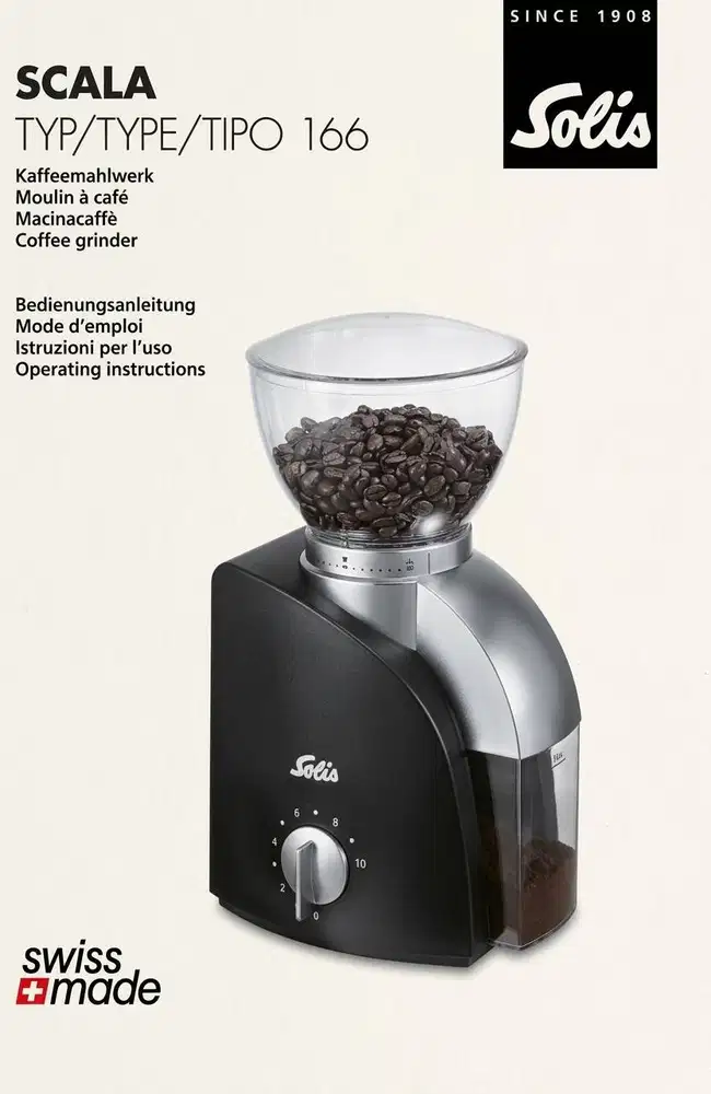 COFFEE GRINDER SOLIS Swiss TYPE 166