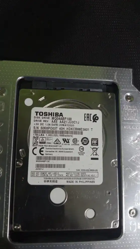 hard disk laptop sata 1TB toshiba
