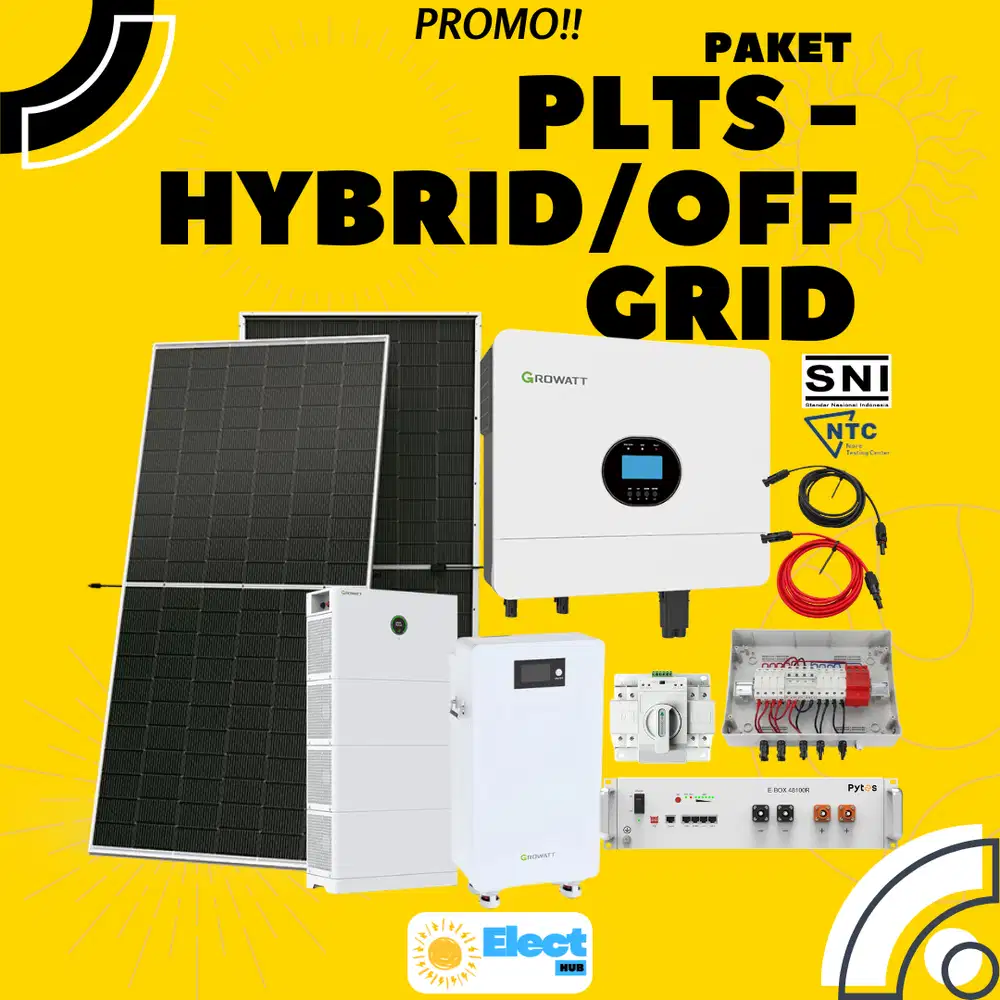 Paket instalasi PLTS 6kWp-10kWh
