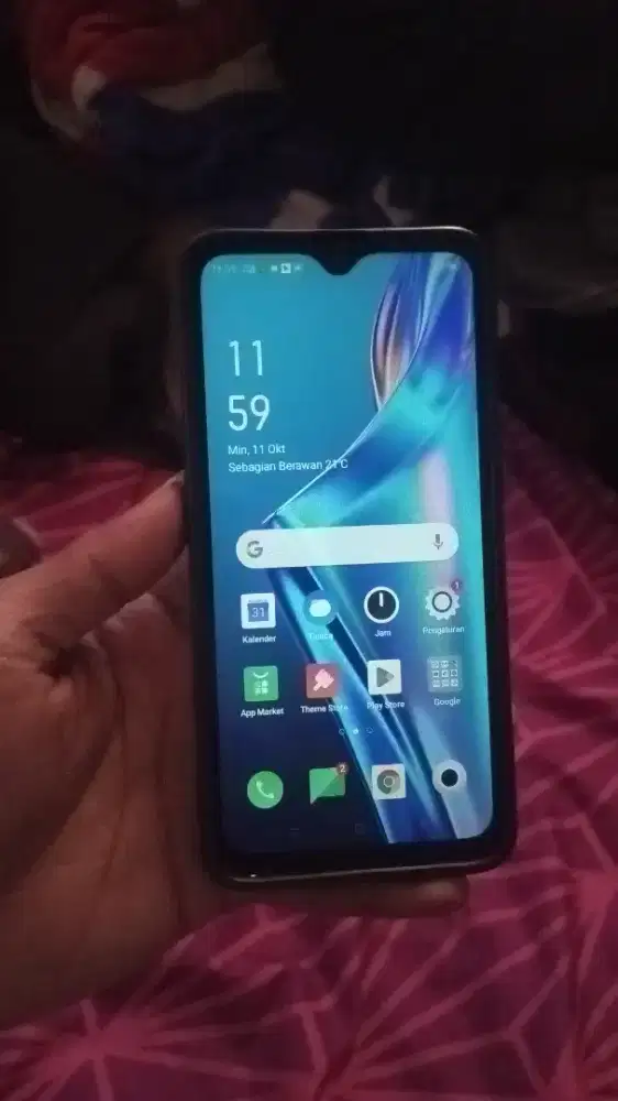 Oppo a11k ram2/32gb hp aja minus fp aja off