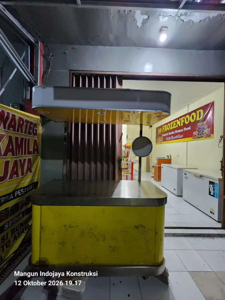 Gerobak full stainless ada etalasenya
