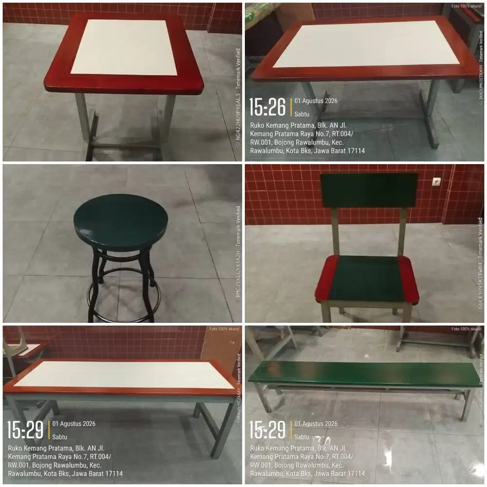 Meja dan Kursi Kayu