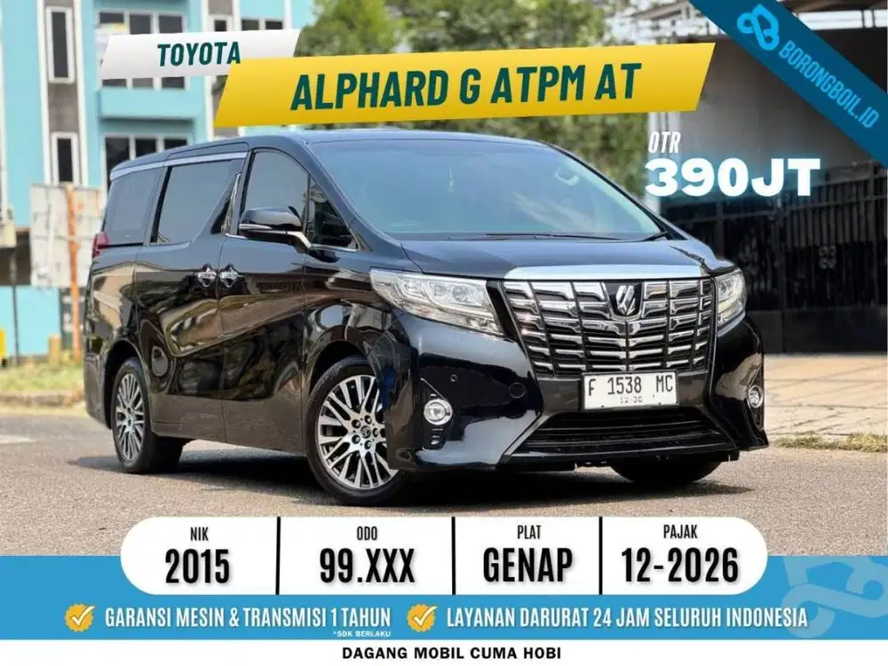 Toyota Alphard 2.5 G ATPM Hitam Metalik 2015