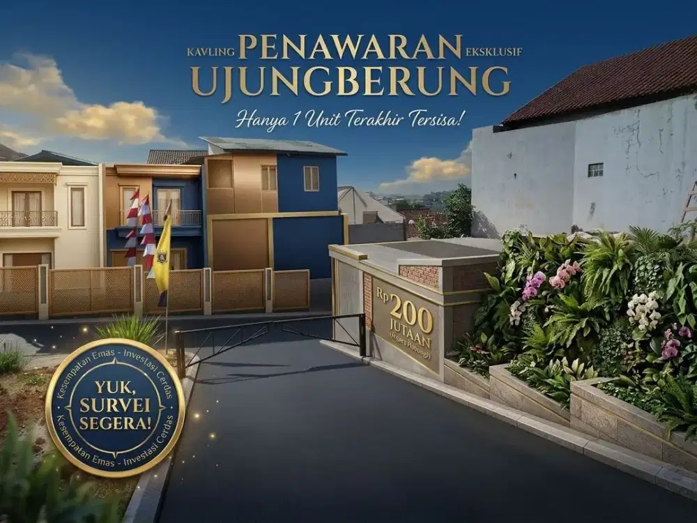 Tanah Kavling Ujungberung hanya 200jutaan stok terbatas