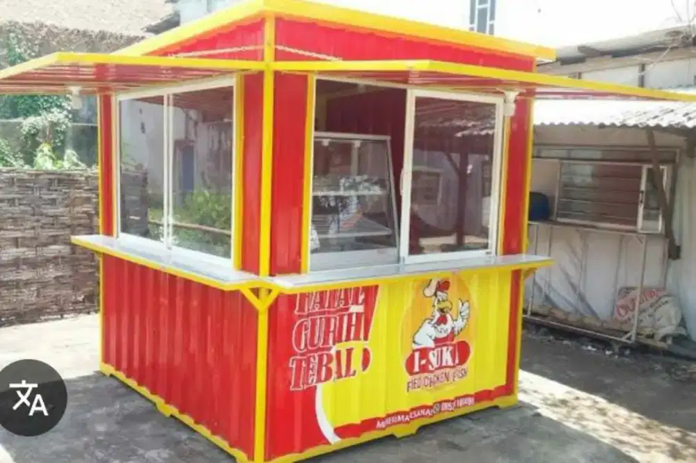 Booth container custom ukuran 2x2x2,3