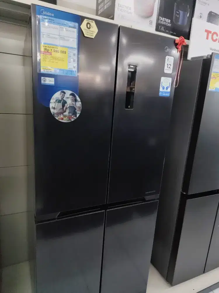 Kulkas Midea Sbs 407L cicilan bunga hingga 0% menggunakan Kredivo