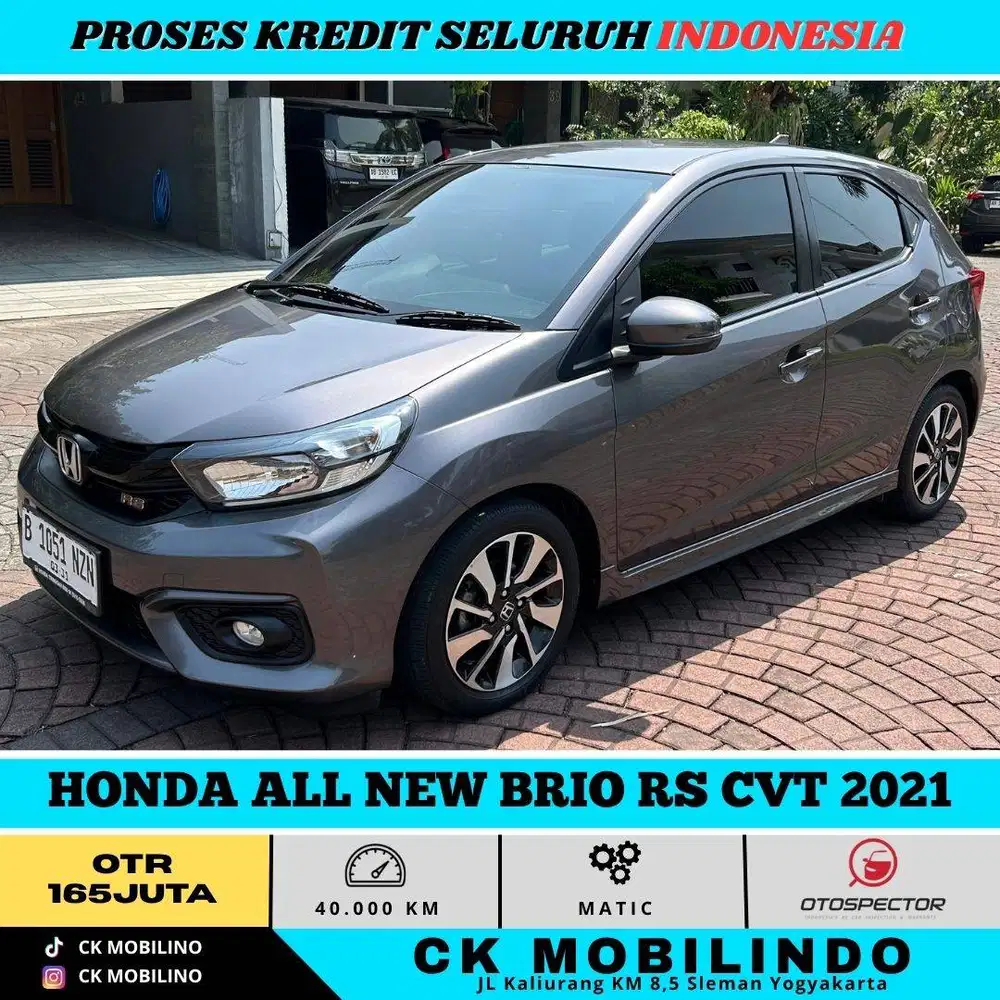 HONDA ALL NEW BRIO RS CVT 2021 SILVERSTONE PEMAKAIAN 2022