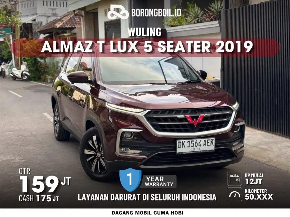WULING ALMAZ T LUX 5 SEATER 2019 MERAH