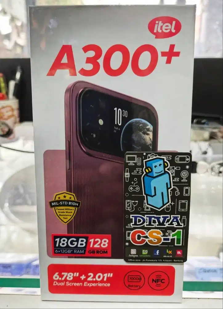itel A300+ Dual Screen Ram 6/128Gb Batere 7000mAh Bandung Antapani DSK
