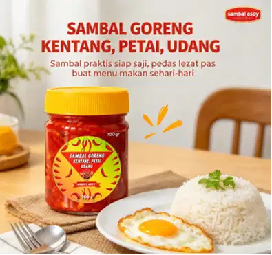Sambal Goreng Kentang, Udang, Petai ukuran 100 gr