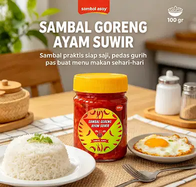 Sambal Goreng Ayam Suwir ukuran 100 gr